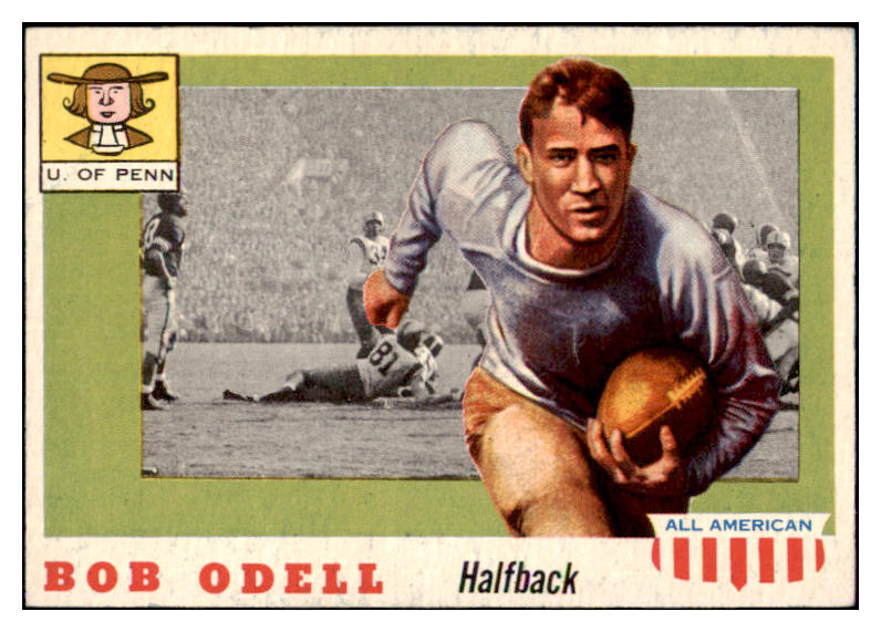 1955 Topps Football #091 Bob Odell Penn NR-MT 486625