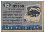 1955 Topps Football #093 Willie Heston Michigan NR-MT 486629