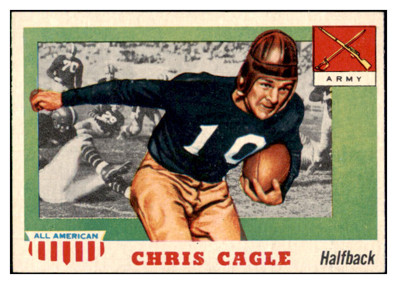 1955 Topps Football #095 Chris Cagle Army NR-MT 486630