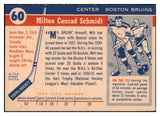 1954 Topps Hockey #060 Milt Schmidt Bruins VG/VG-EX 486635