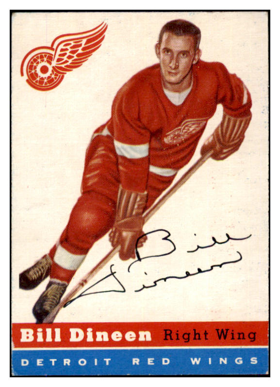 1954 Topps Hockey #057 Bill Dineen Red Wings EX+/EX-MT 486640