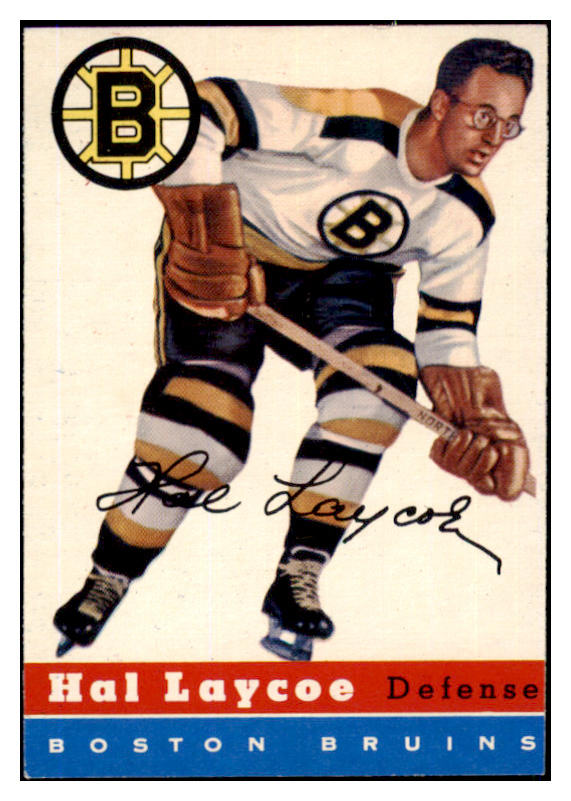 1954 Topps Hockey #038 Hal Laycoe Bruins NR-MT 486641