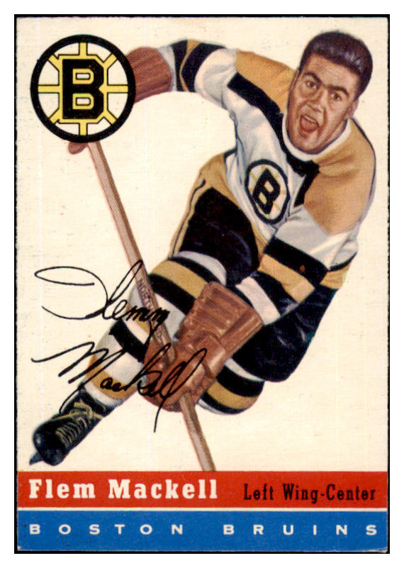 1954 Topps Hockey #036 Flem Mackell Bruins NR-MT 486642