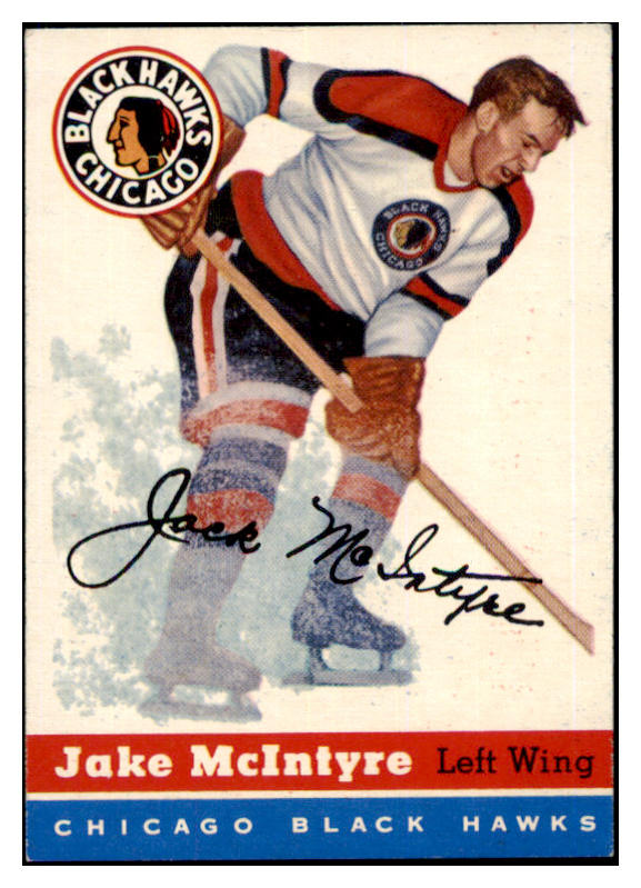 1954 Topps Hockey #043 Jake McIntyre Black Hawks NR-MT 486644