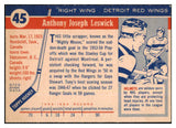 1954 Topps Hockey #045 Tony Leswick Red Wings NR-MT 486645