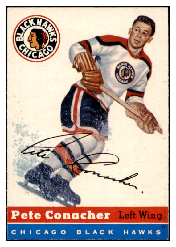 1954 Topps Hockey #033 Pete Conacher Black Hawks NR-MT 486646