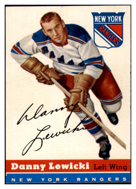 1954 Topps Hockey #023 Danny Lewicki Rangers NR-MT 486648