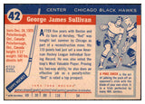 1954 Topps Hockey #042 Red Sullivan Black Hawks EX-MT 486654