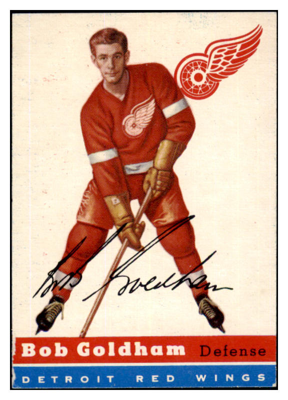 1954 Topps Hockey #046 Bob Goldham Red Wings EX-MT 486655