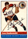 1954 Topps Hockey #028 Lou Jankowski Black Hawks EX 486660