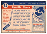 1954 Topps Hockey #032 Camille Henry Rangers EX 486661