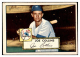 1952 Topps Baseball #202 Joe Collins Yankees EX 486666