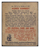 1949 Bowman Baseball #237 Monte Kennedy Giants PR-FR 486691