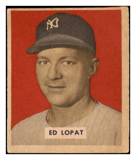 1949 Bowman Baseball #229 Eddie Lopat Yankees EX+ 486707