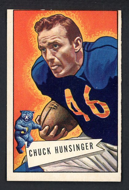 1952 Bowman Large Football #007 Chuck Hunsinger Bears EX 486719