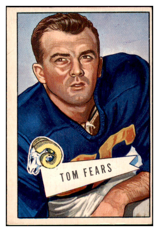 1952 Bowman Large Football #013 Tom Fears Rams EX 486723
