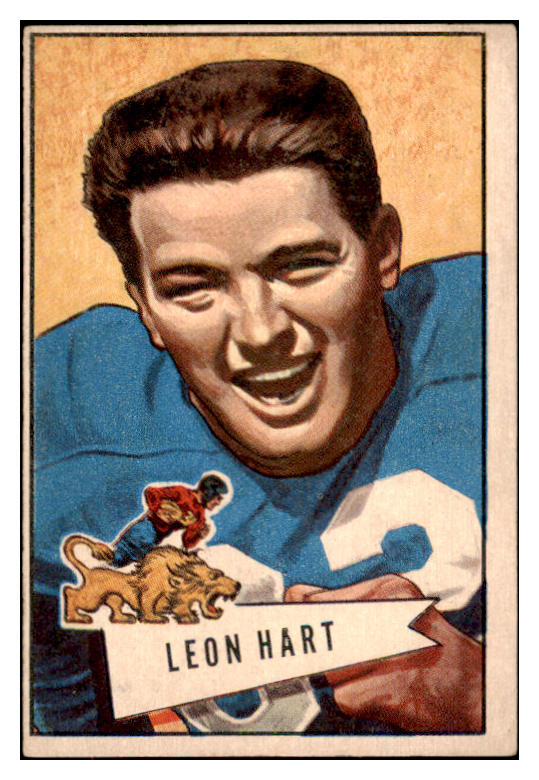 1952 Bowman Large Football #015 Leon Hart Lions EX 486725