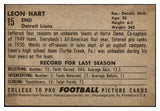 1952 Bowman Large Football #015 Leon Hart Lions EX 486725