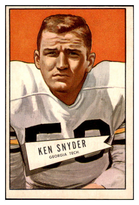 1952 Bowman Large Football #022 Ken Snyder Eagles EX-MT 486730