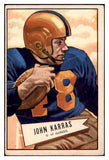 1952 Bowman Large Football #024 John Karras Cardinals VG 486731