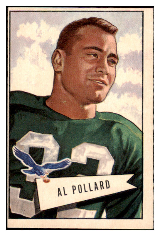 1952 Bowman Large Football #034 Al Pollard Eagles EX 486741