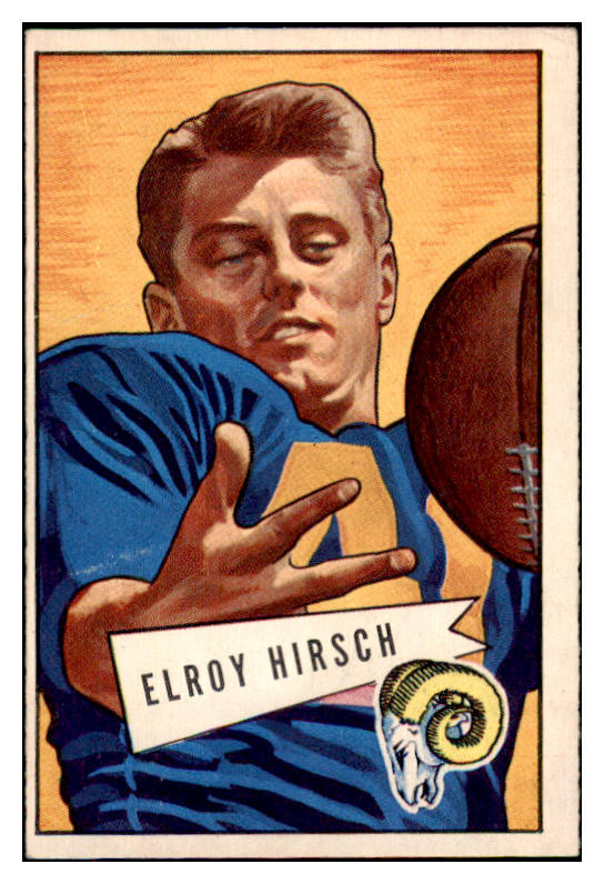 1952 Bowman Large Football #037 Elroy Hirsch Rams EX 486744