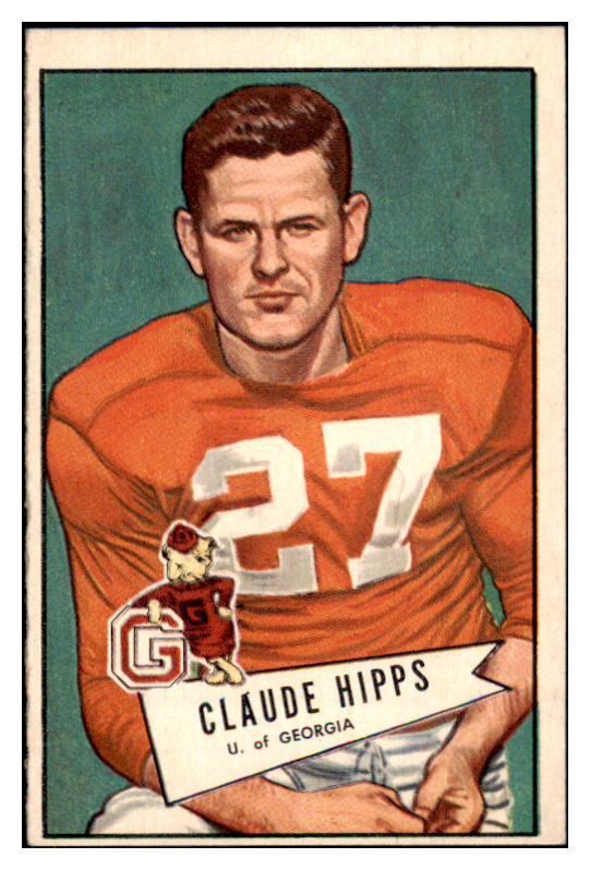 1952 Bowman Large Football #041 Claude Hipps Steelers EX 486749