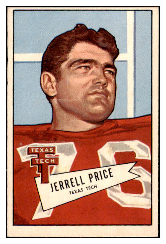 1952 Bowman Large Football #049 Jerrell Price Cardinals EX-MT 486755