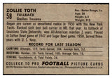 1952 Bowman Large Football #058 Zollie Toth Texans EX-MT 486762