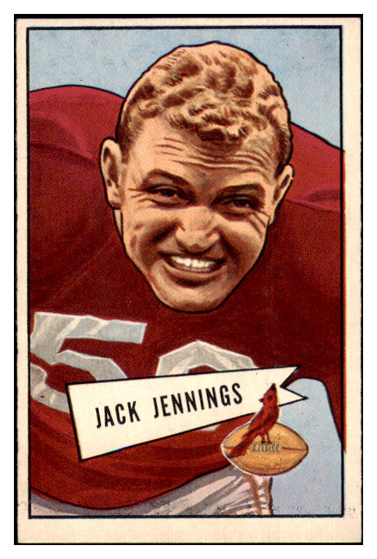 1952 Bowman Large Football #059 Jack Jennings Cardinals EX-MT 486763