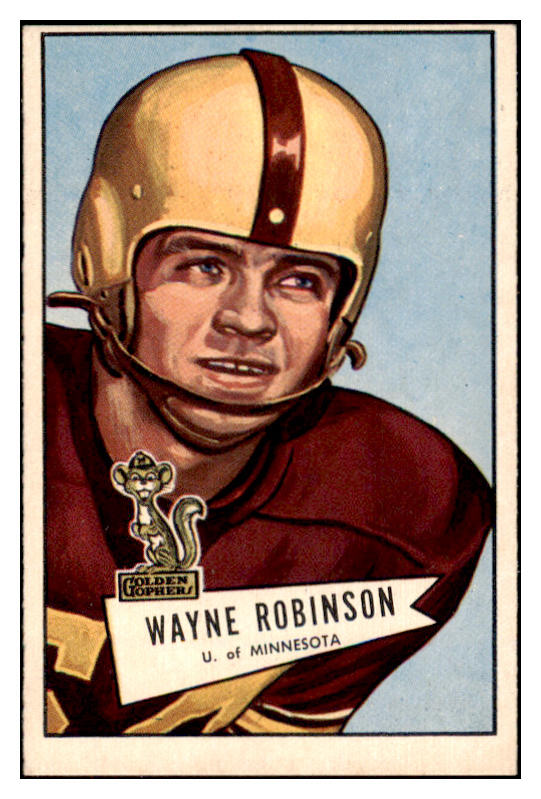1952 Bowman Large Football #068 Wayne Robinson Eagles EX 486769