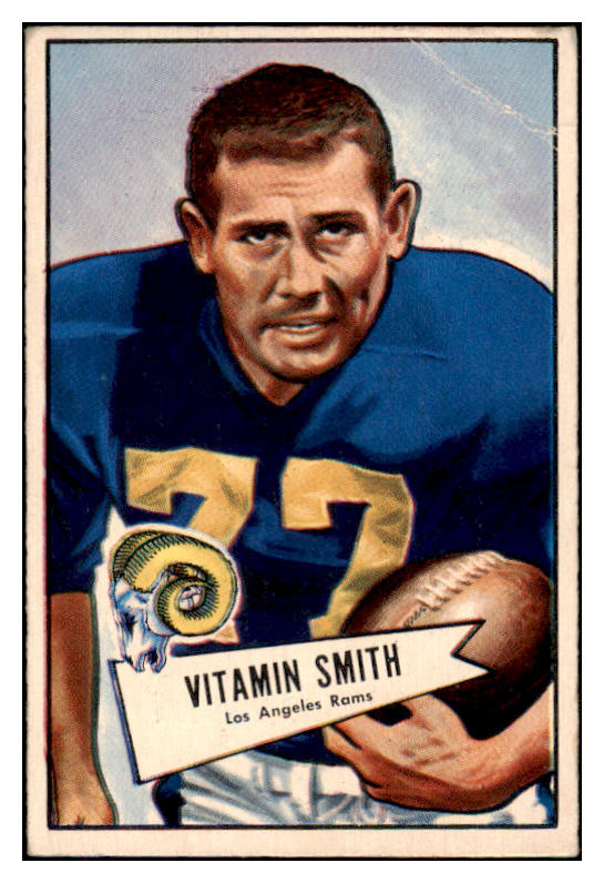 1952 Bowman Large Football #073 Vitamin Smith Rams VG-EX 486774