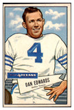 1952 Bowman Large Football #077 Dan Edwards Texans EX-MT 486777