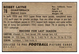 1952 Bowman Large Football #078 Bobby Layne Lions EX 486778
