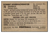 1952 Bowman Large Football #079 Bob Hoernschemeyer Lions EX 486780