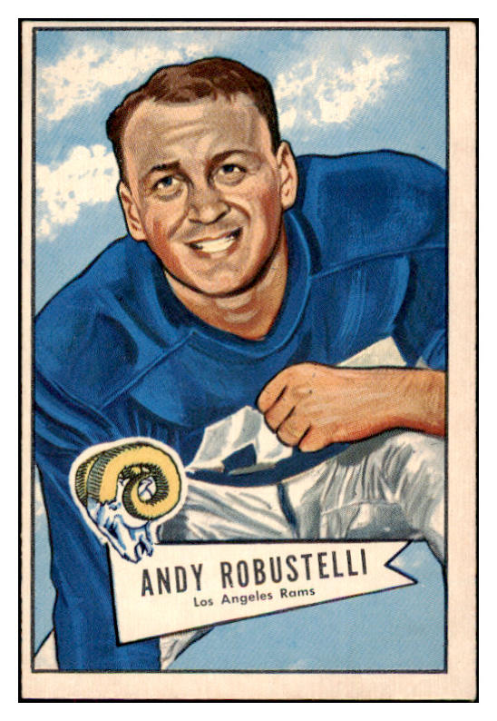 1952 Bowman Large Football #085 Andy Robustelli Rams EX 486785