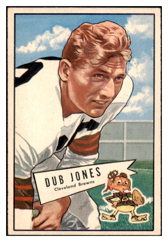 1952 Bowman Large Football #086 Dub Jones Browns EX-MT 486787