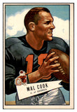 1952 Bowman Large Football #087 Mal Cook Cardinals EX-MT 486788