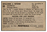 1952 Bowman Large Football #088 Billy Stone Bears EX-MT 486791