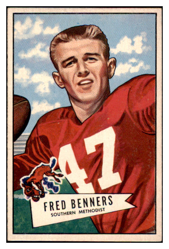 1952 Bowman Large Football #093 Fred Benners Giants EX 486797