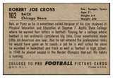 1952 Bowman Large Football #102 Bobby Cross Bears EX-MT 486806