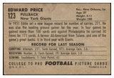 1952 Bowman Large Football #123 Eddie Price Giants EX 486828