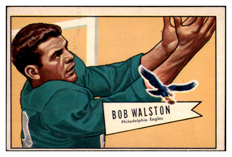 1952 Bowman Large Football #138 Bobby Walston Eagles EX 486839