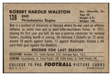 1952 Bowman Large Football #138 Bobby Walston Eagles EX 486839