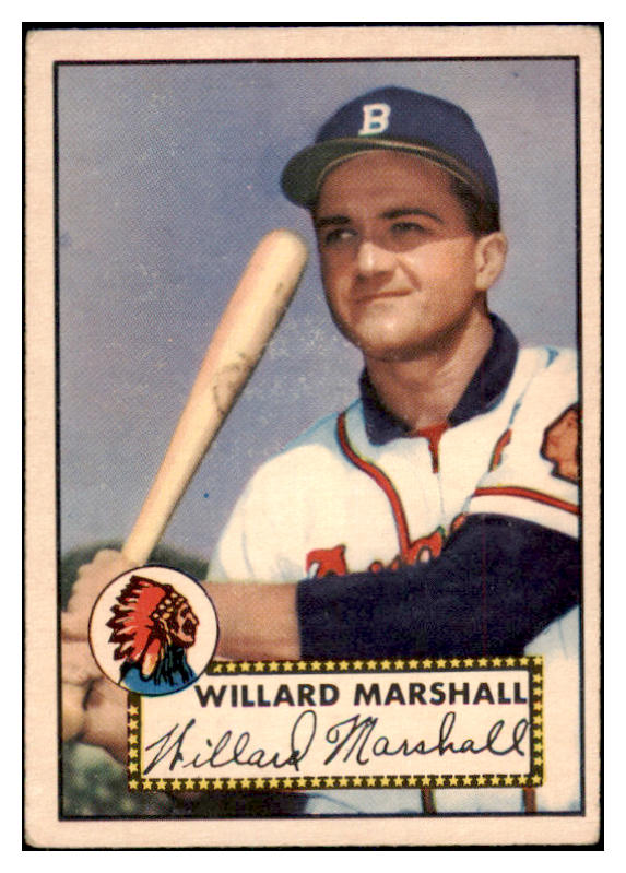 1952 Topps Baseball #096 Willard Marshall Braves VG-EX 486874