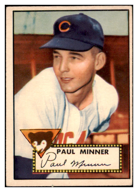 1952 Topps Baseball #127 Paul Minner Cubs VG-EX 486879