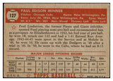 1952 Topps Baseball #127 Paul Minner Cubs VG-EX 486879