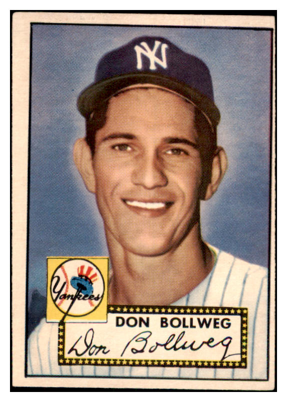 1952 Topps Baseball #128 Don Bollweg Yankees VG-EX 486880