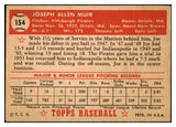 1952 Topps Baseball #154 Joe Muir Pirates VG-EX 486883