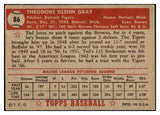 1952 Topps Baseball #086 Ted Gray Tigers EX 486893